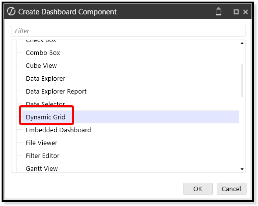 Create dynamic grid component